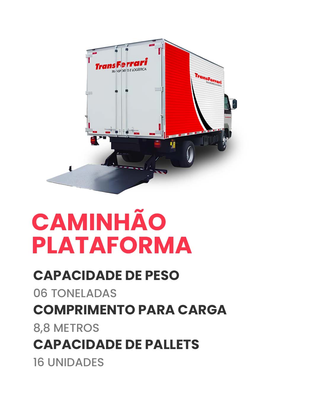 CAMINHÃO PLATAFORMA